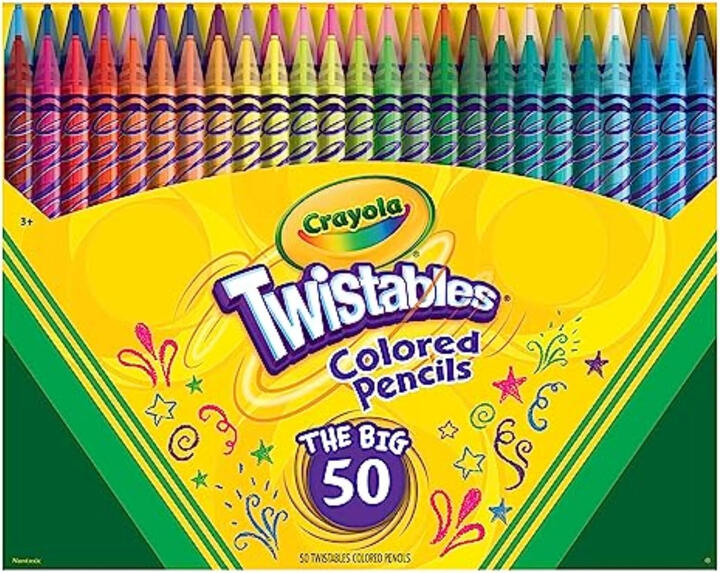 crayola twistable colored pencils 50 count crayola twistable colored pencils 50 count